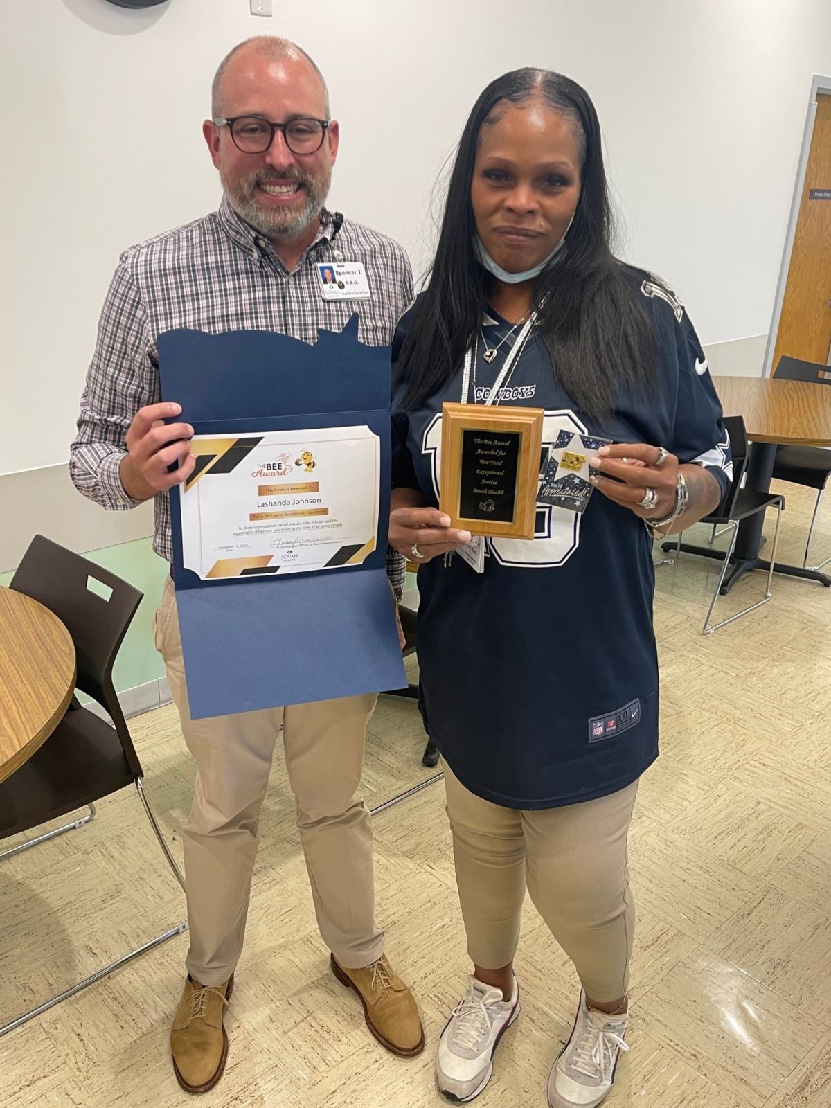 Lashanda Johnson SHM Bee Award Sept 2023